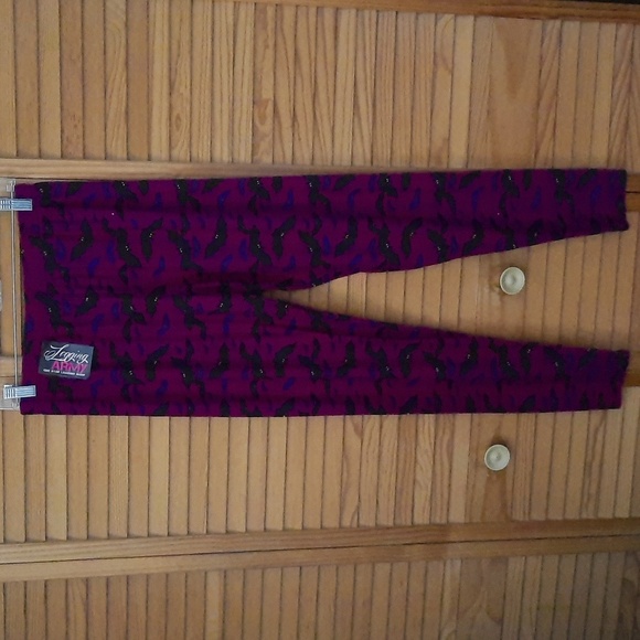 Legging Army Pants - Legging Army NWT Purple and Black Bat Print Halloween Leggings PS 14-20